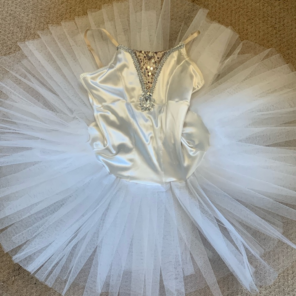 Beautiful White Curtain Call Ballet Costume
